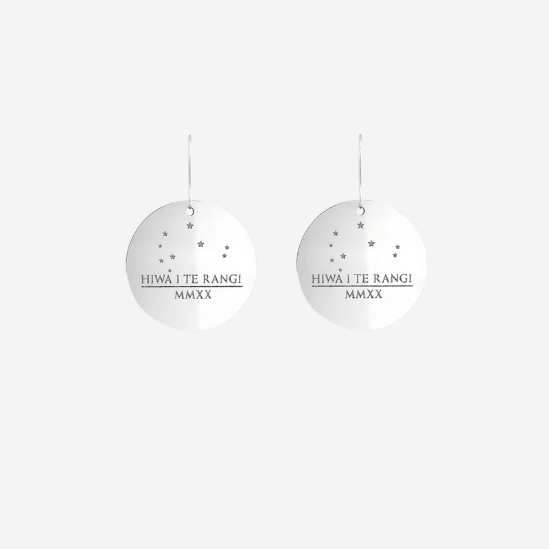 Earrings - Hiwa-i-te Rangi - Circle