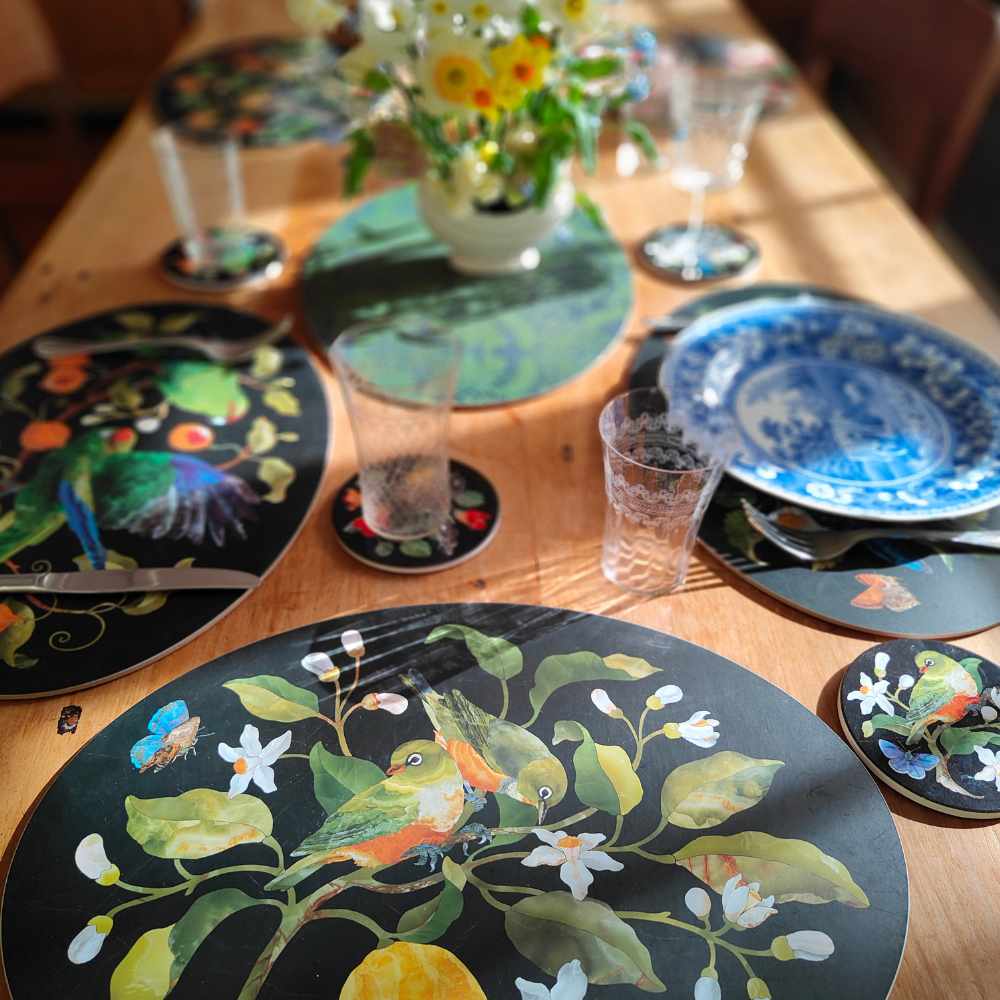 Oval Placemat - Set Of 4 -  NZ Birds