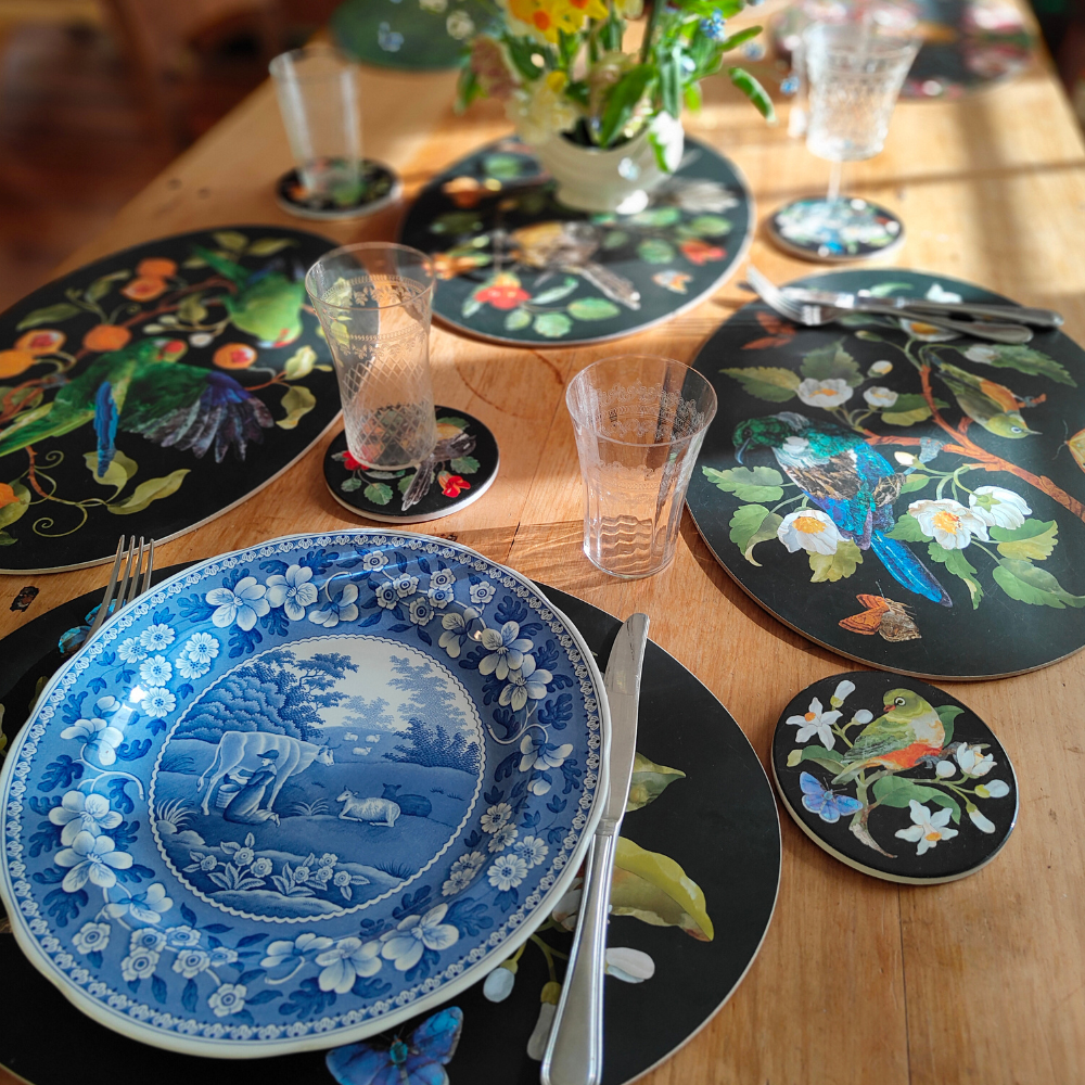 Oval Placemat - Set Of 4 -  NZ Birds