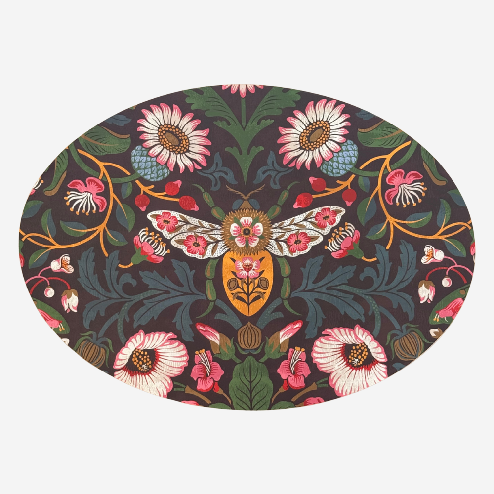 Oval Placemat - Set Of 4 - Damask