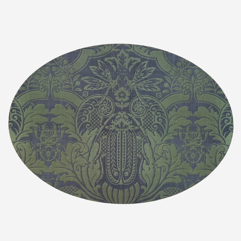 Oval Placemat - Set Of 4 - Damask