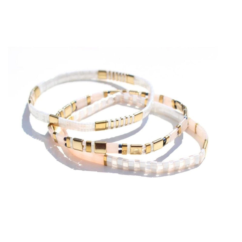 Bracelet - Glass Bead Triple