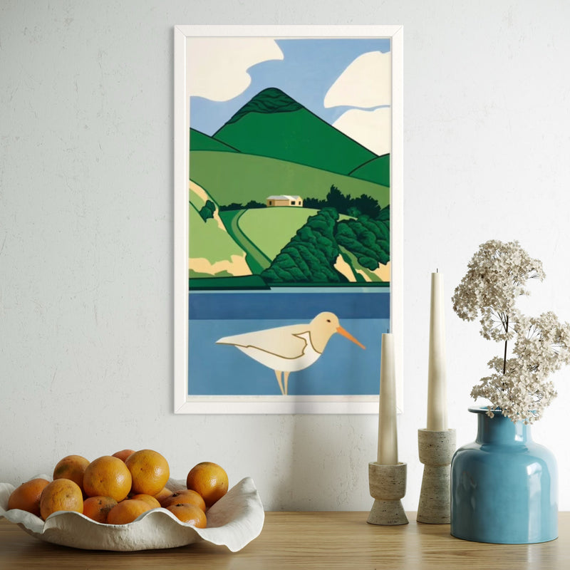 Robin White - Print - White Oystercatcher and Harbour Cone