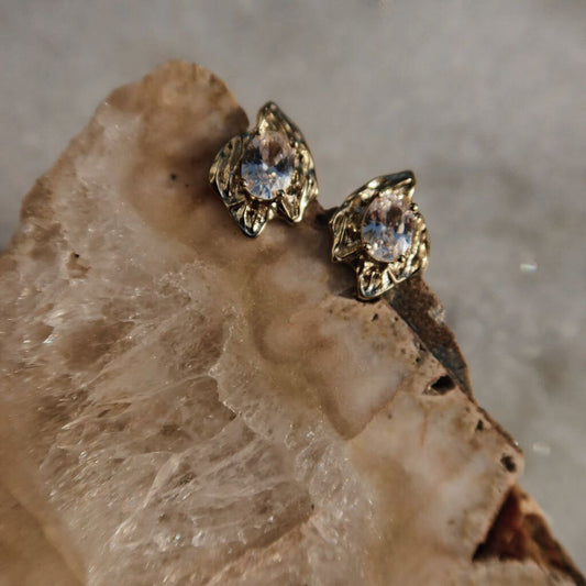 Earrings - Rough Diamond Stud