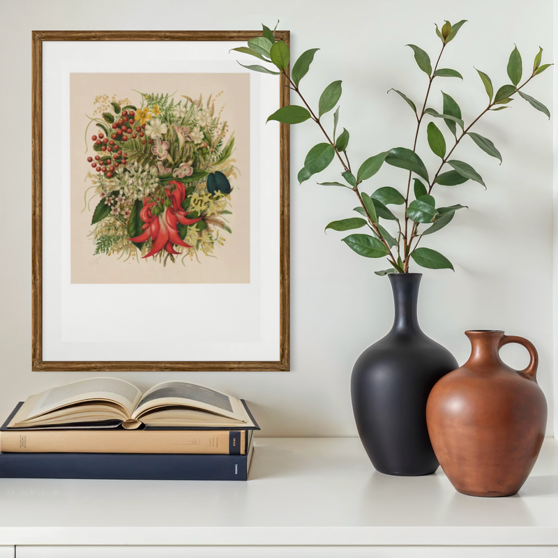 Sarah Featon - Print - Wild Flowers and Berries