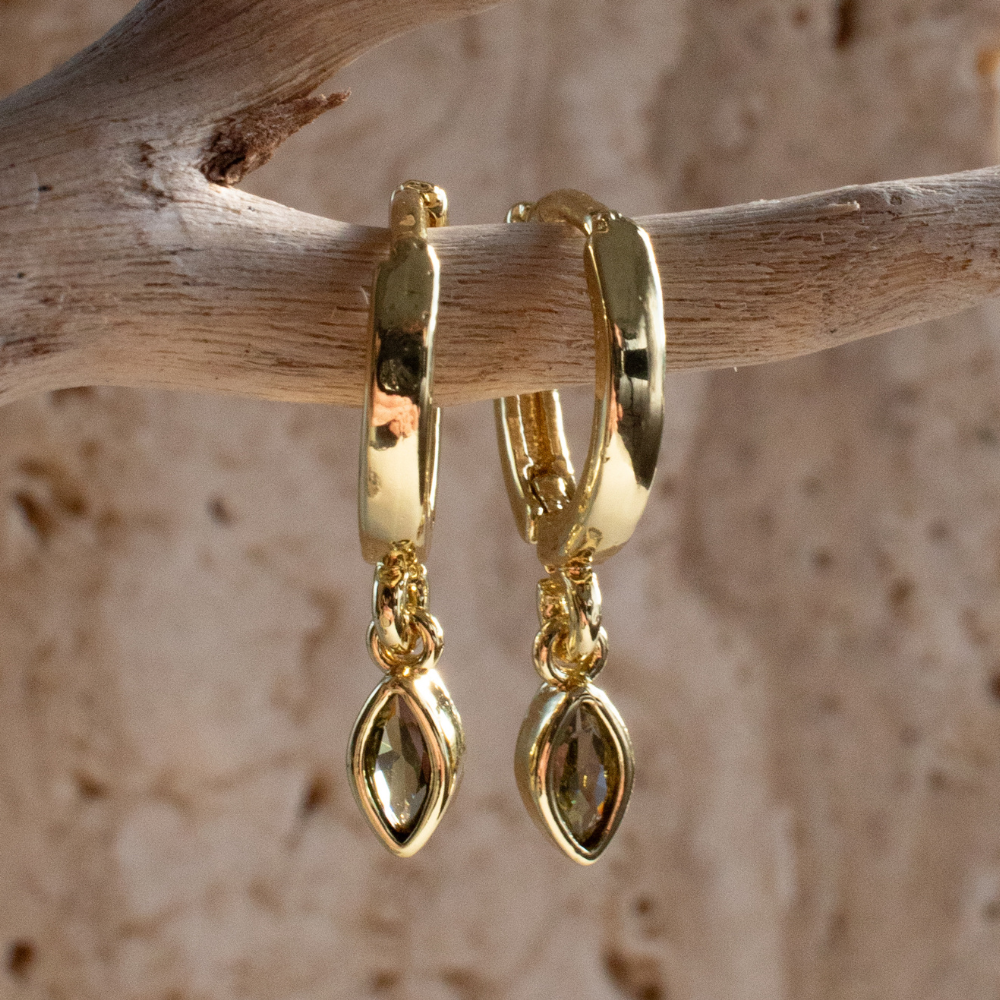 Earrings - Marquise Single Drop