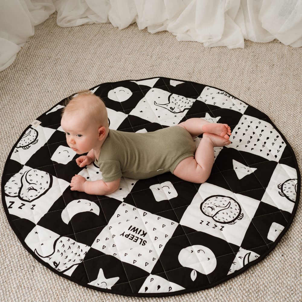 Sleepy Kiwi - Quilted Playmat