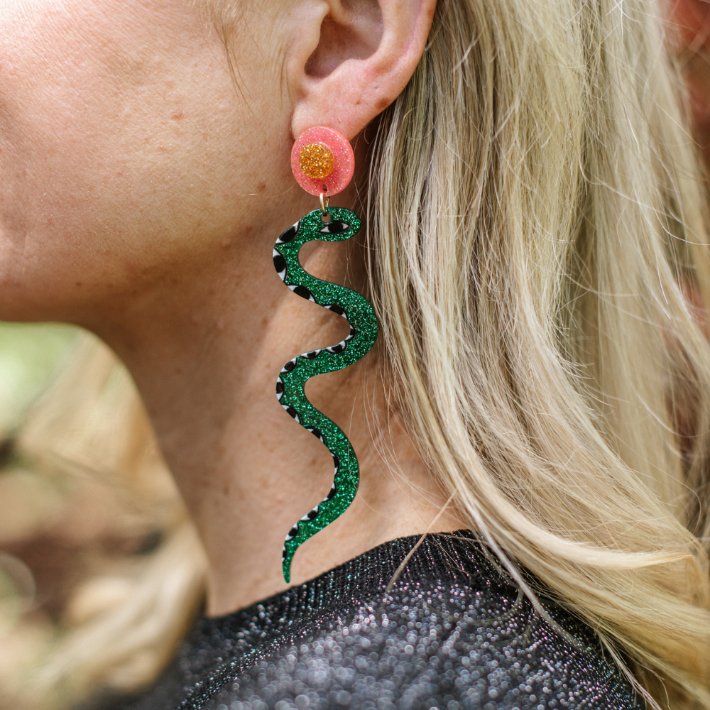 Earrings - Snake
