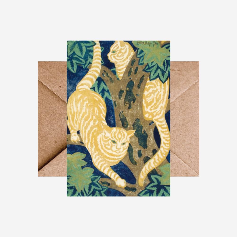 Eileen Mayo - Card - Cats in the tree