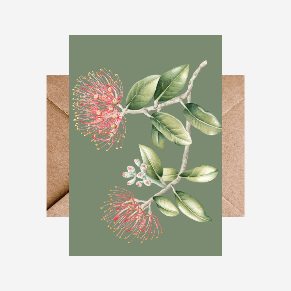 Card - Pōhutukawa