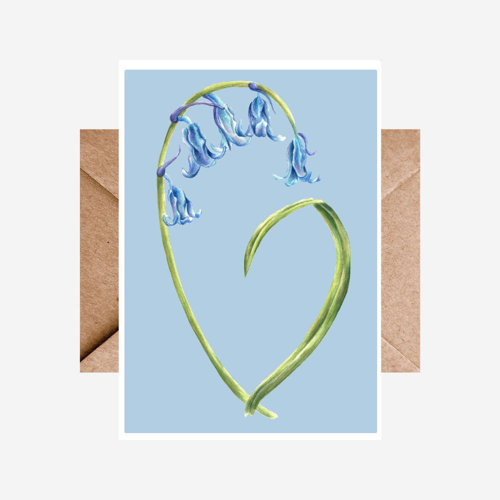 Card - Bluebells