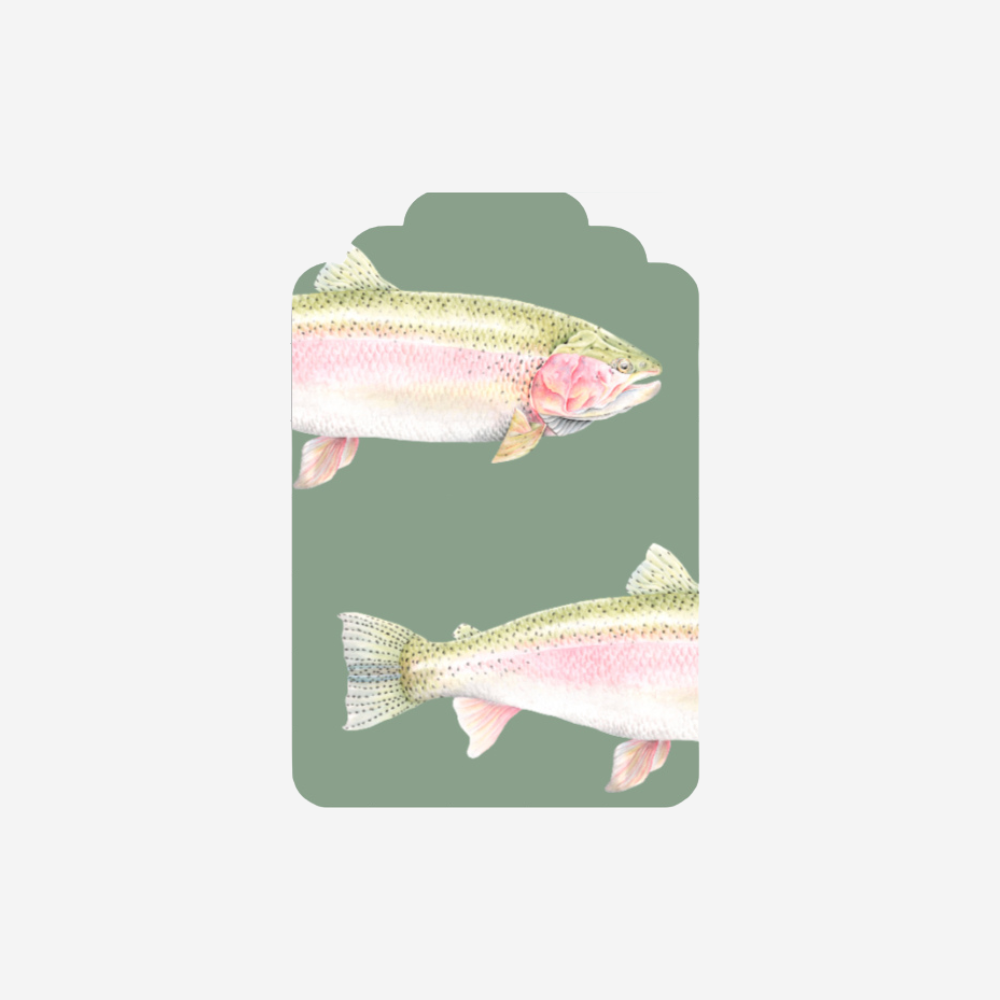 Gift Tag - Rainbow Trout Single