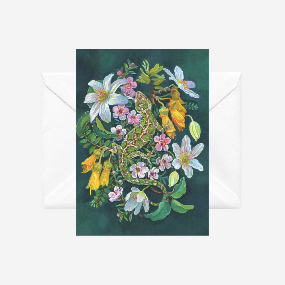 Card - Jewelled Gecko