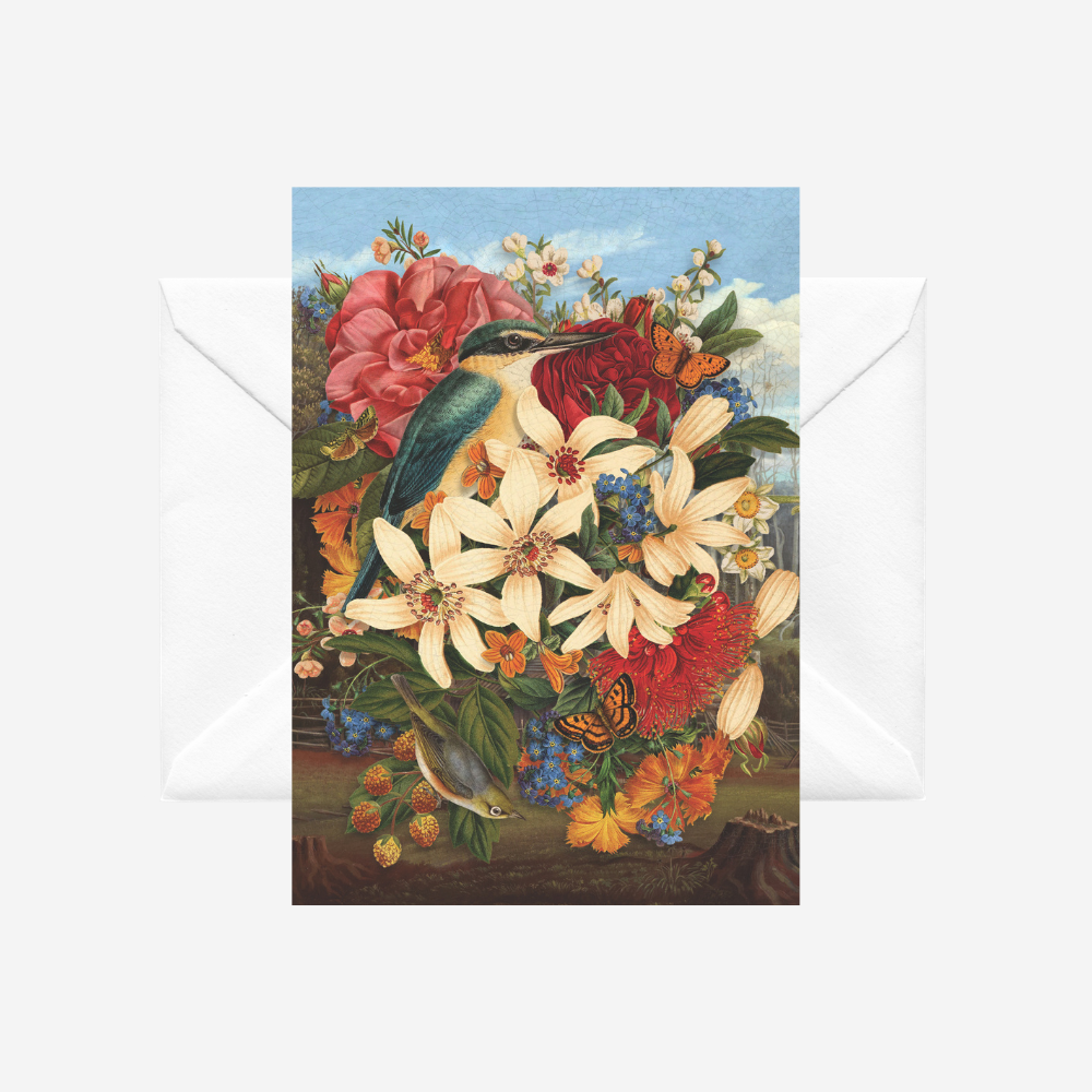 Card - Vintage Kingfisher