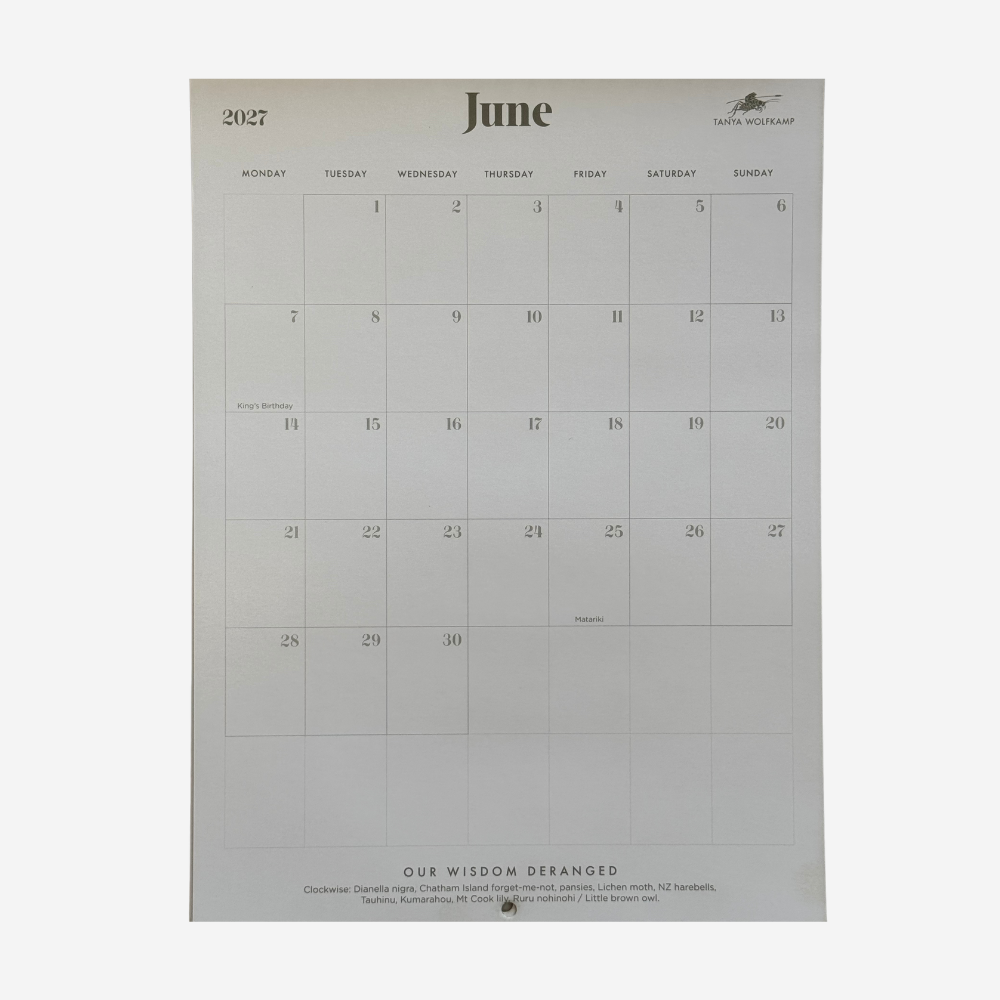 Tanya Wolfkamp 2027 Wall Calendar