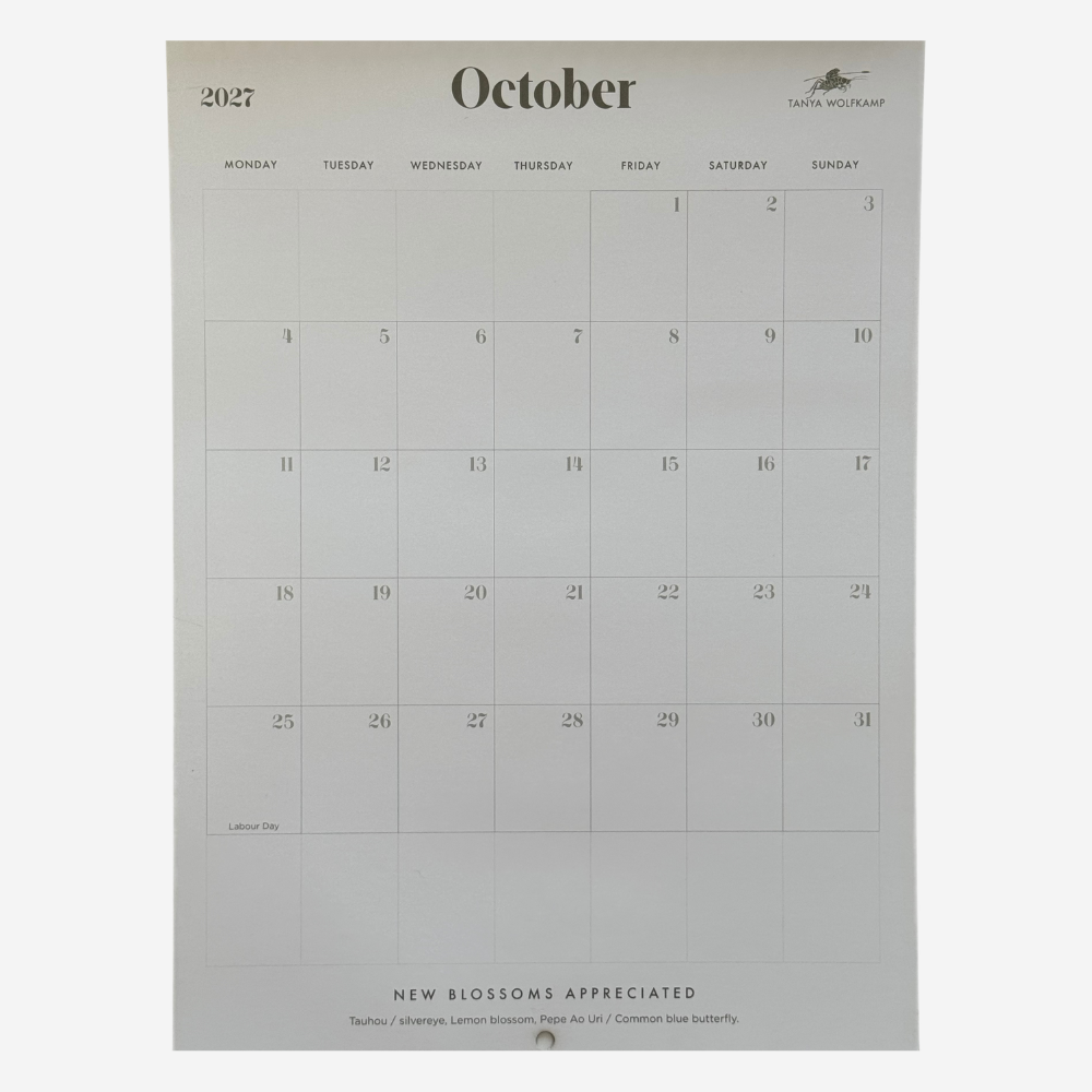 Tanya Wolfkamp 2027 Wall Calendar