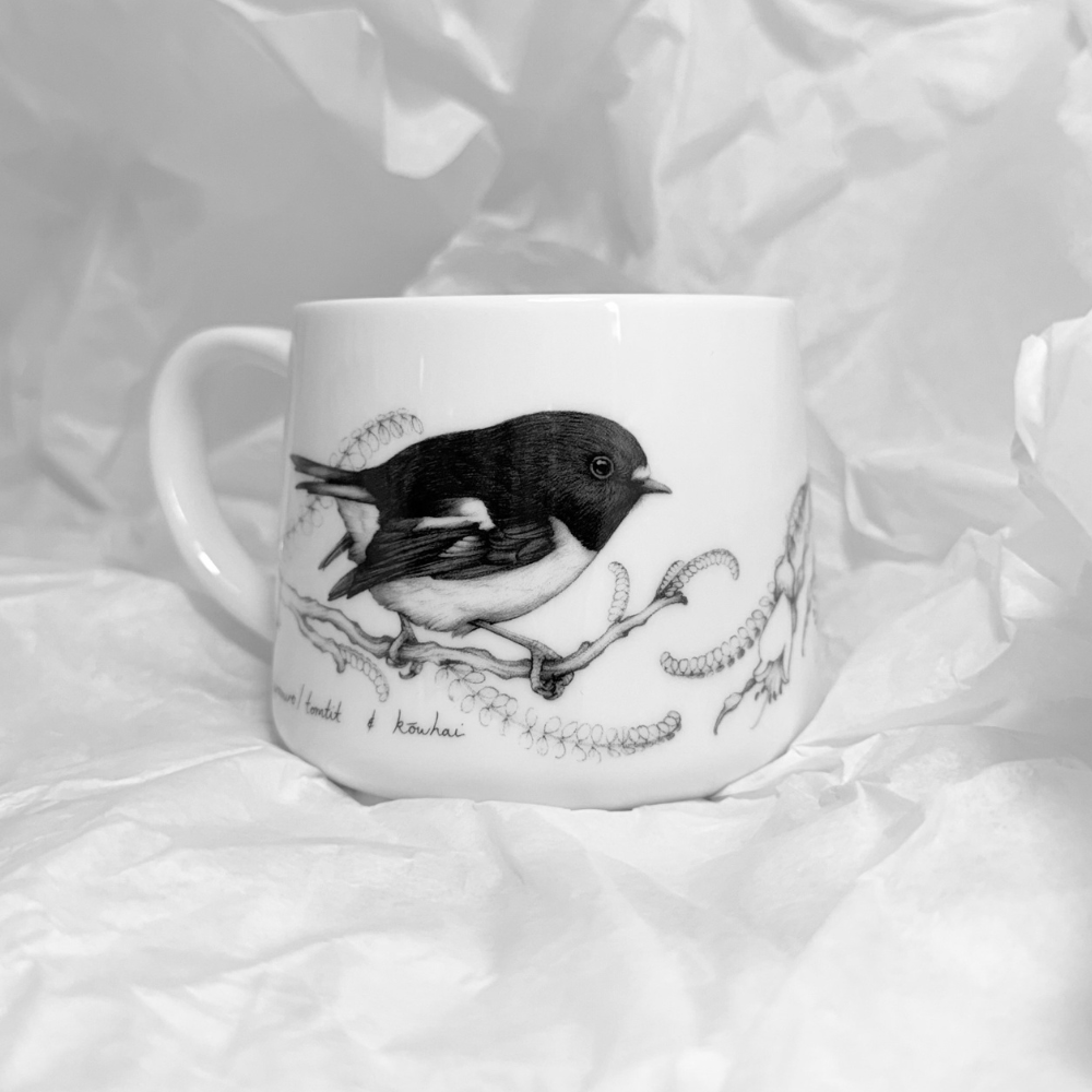 Cup - So This is Love -  Miromiro/Tomtit & Kowhai
