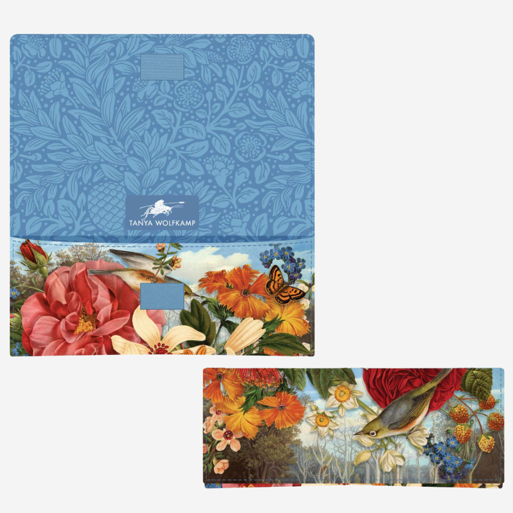 Soft Glasses Case - Vintage Kingfisher