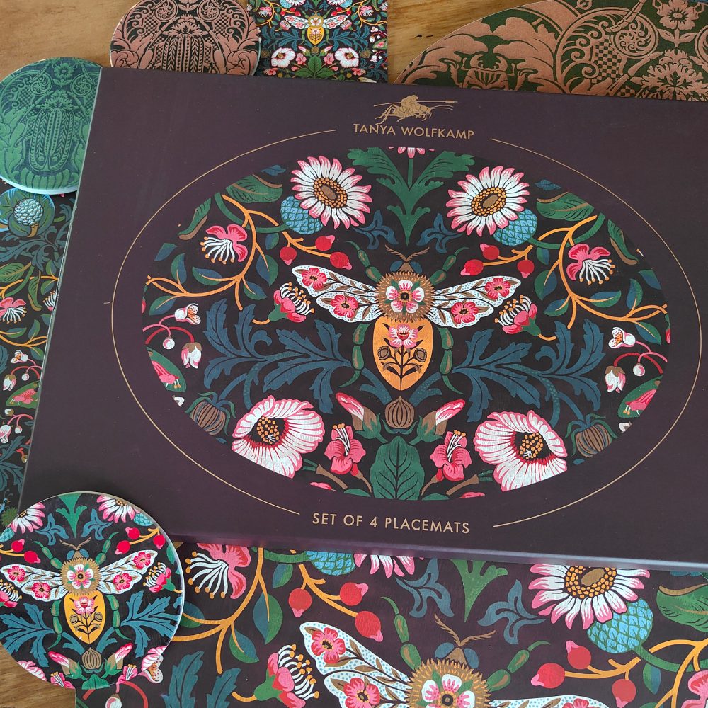 Oval Placemat - Set Of 4 - Damask