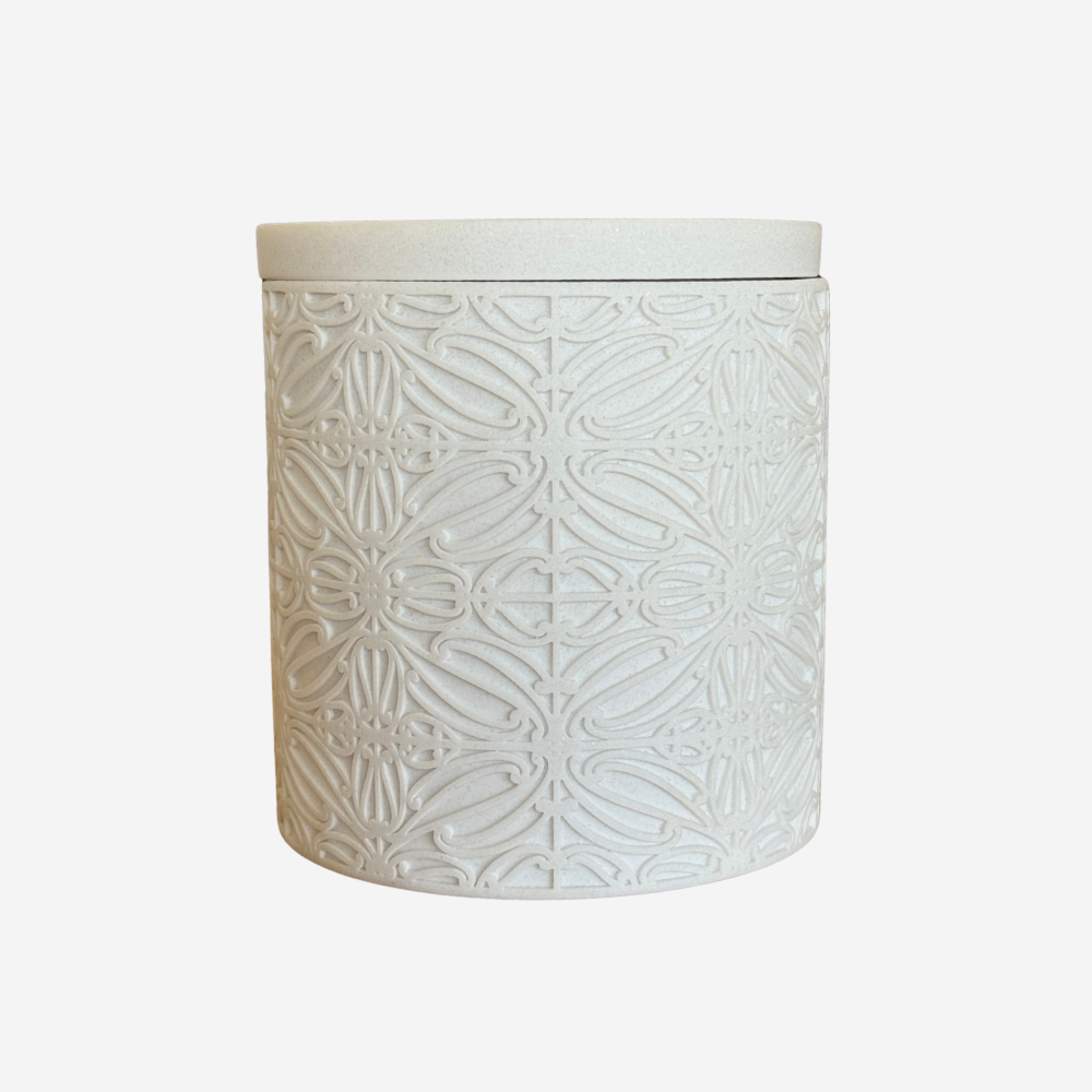 Large Engraved Storage Jar