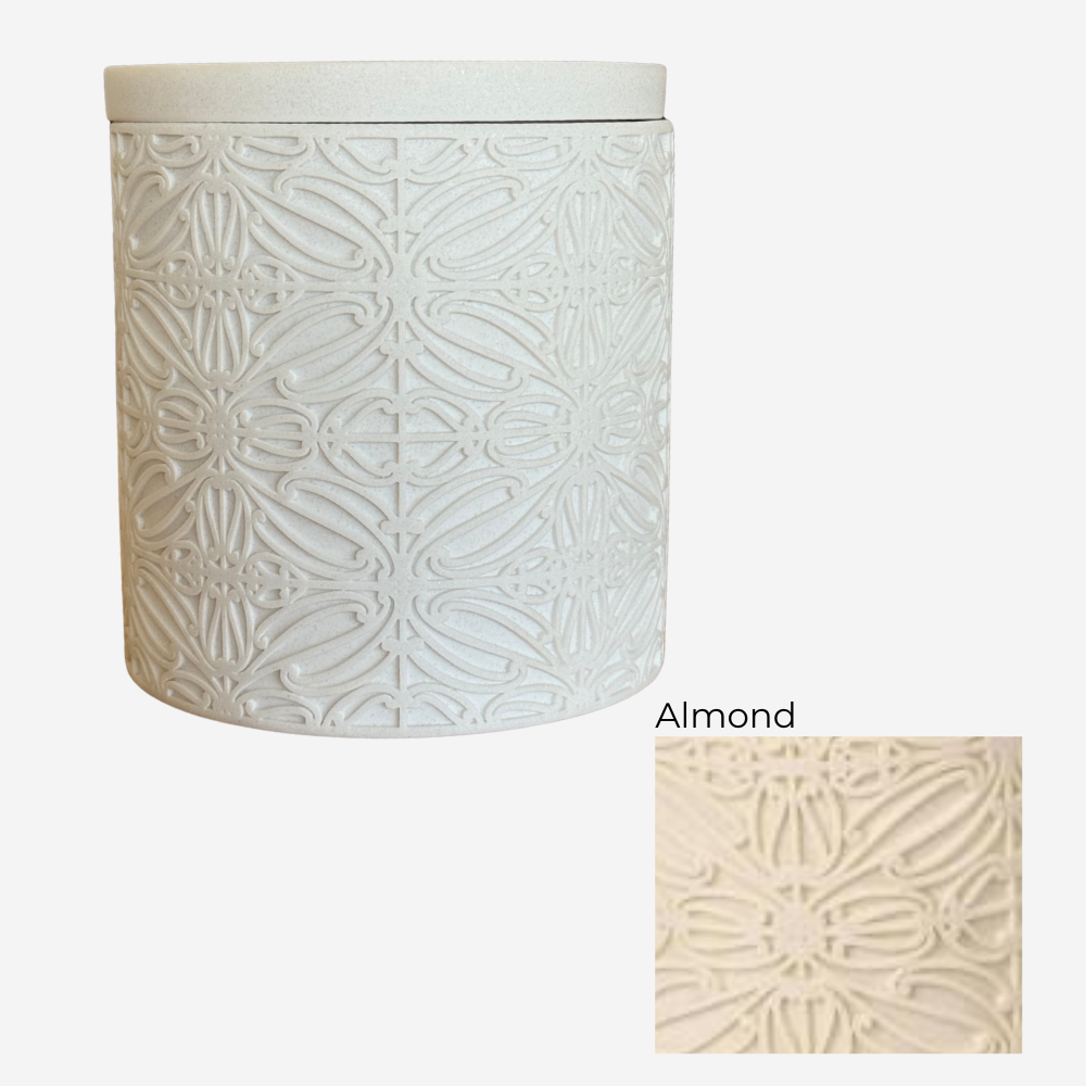 Large Engraved Storage Jar