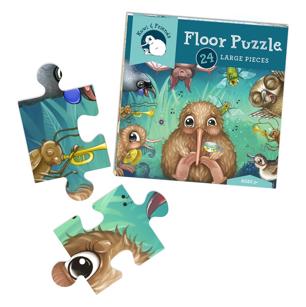 Puzzle - Kuwi's Rowdy Crowd - 24 piece