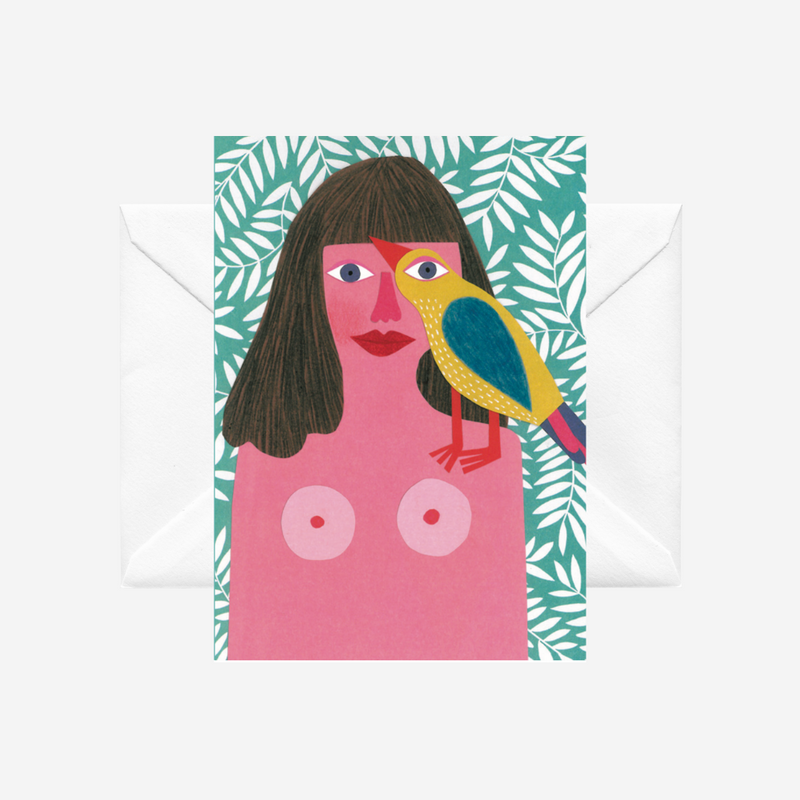 Cards - The Woman and her Bird - 6 Pack