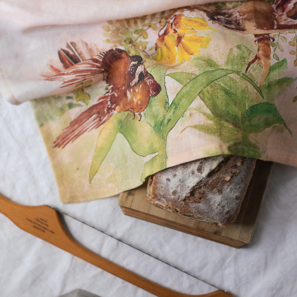 Tea Towel - Pīwakawka - Fantail
