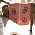 Tea Towel - Vintage Rose Pink Gerbera