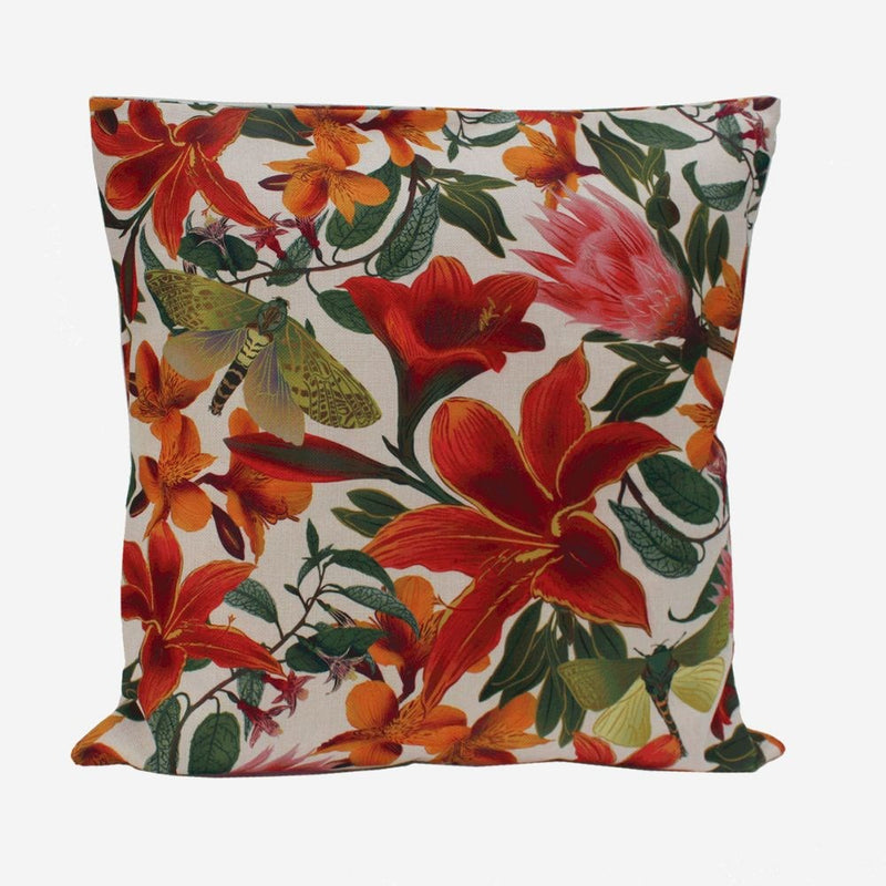 Cushion Cover - Floral - Hemp Indoor