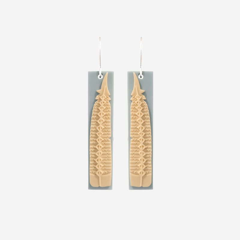Earrings - Huia Feather