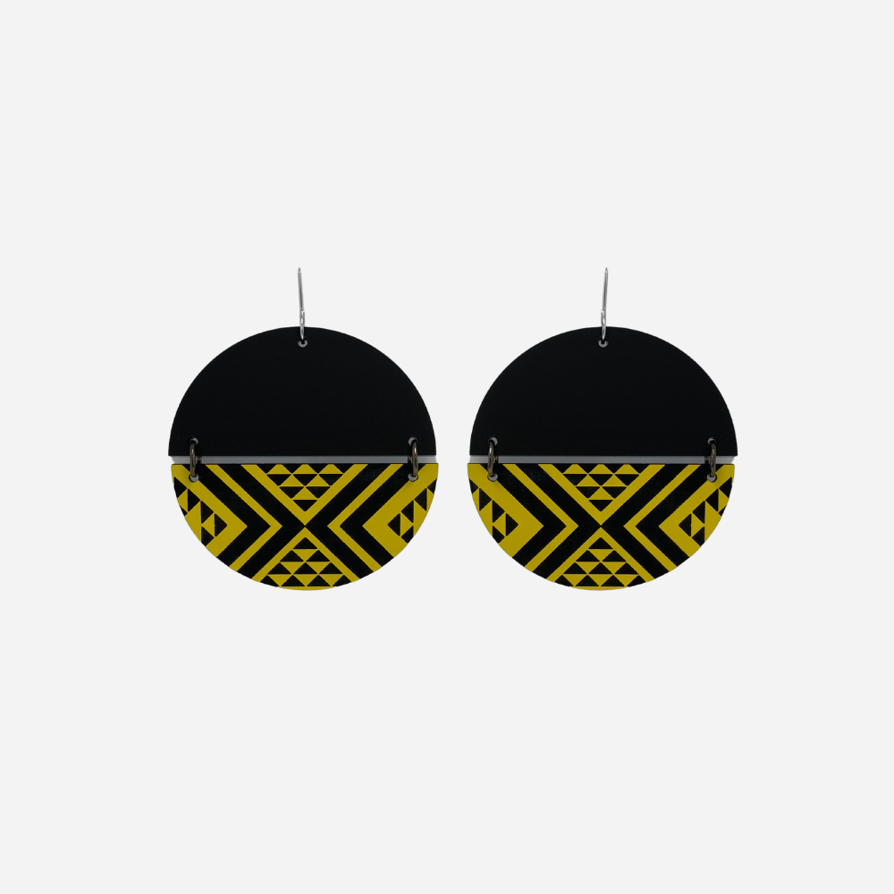 Earrings - Split Tāniko I