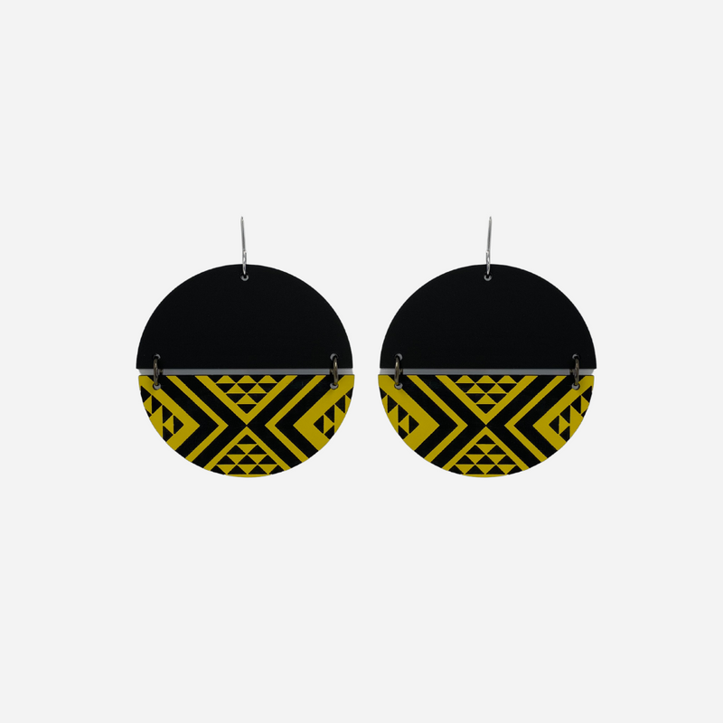Earrings - Split Tāniko I