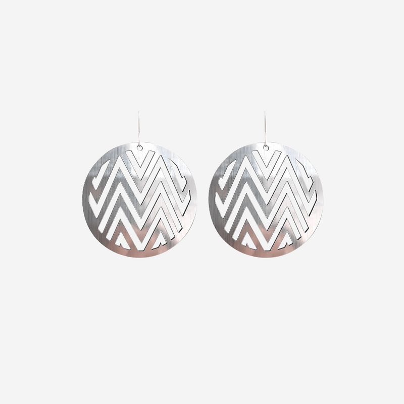 Earrings - Mana - Large - Silver