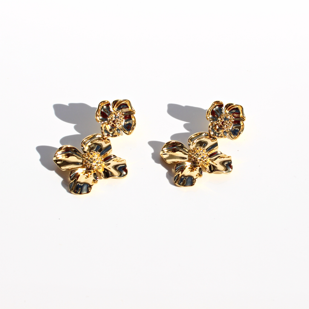 Earrings - Floral Drop
