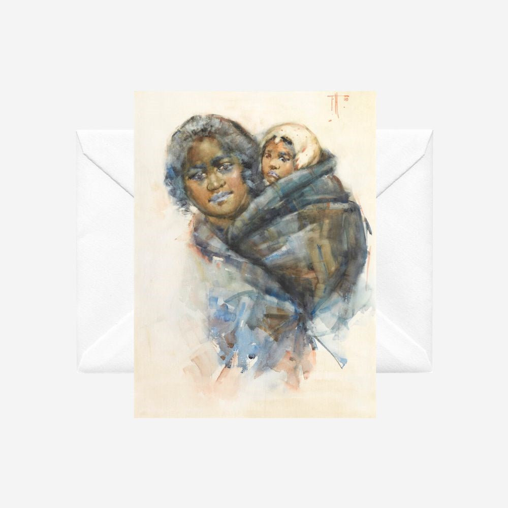 Frances Hodgkins - Card - Maori Woman and Child
