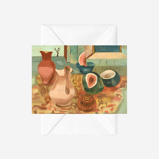 Frances Hodgkins - Card - Cut melons