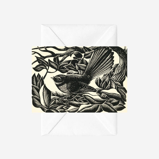 E. Mervyn Taylor - Card - Piwakawaka; 1951