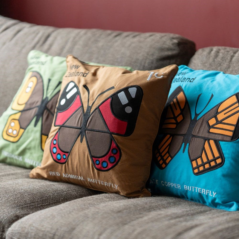 Cushion Cover - Tussock Butterfly