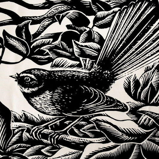 E. Mervyn Taylor - Tea Towel - Piwakawaka