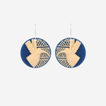 Earrings - Huia Disc Weave